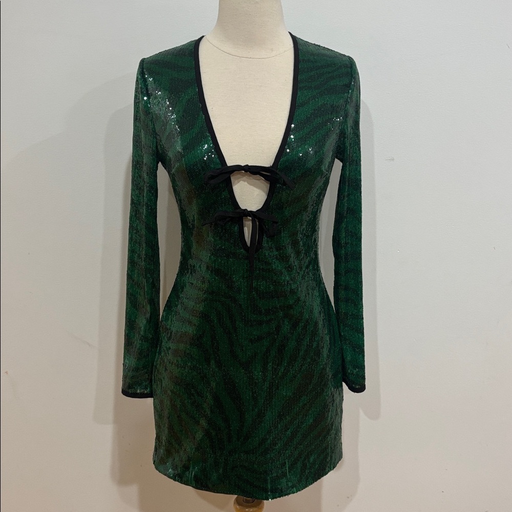 The Wolf Gang Brillo Sequin Dress, Size: S - Picture 5 of 9